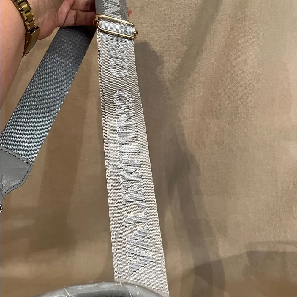 Valentino Orlandi Gray Quilted Mini Tote Crossbody Satchel NWT $299 - Picture 7 of 7